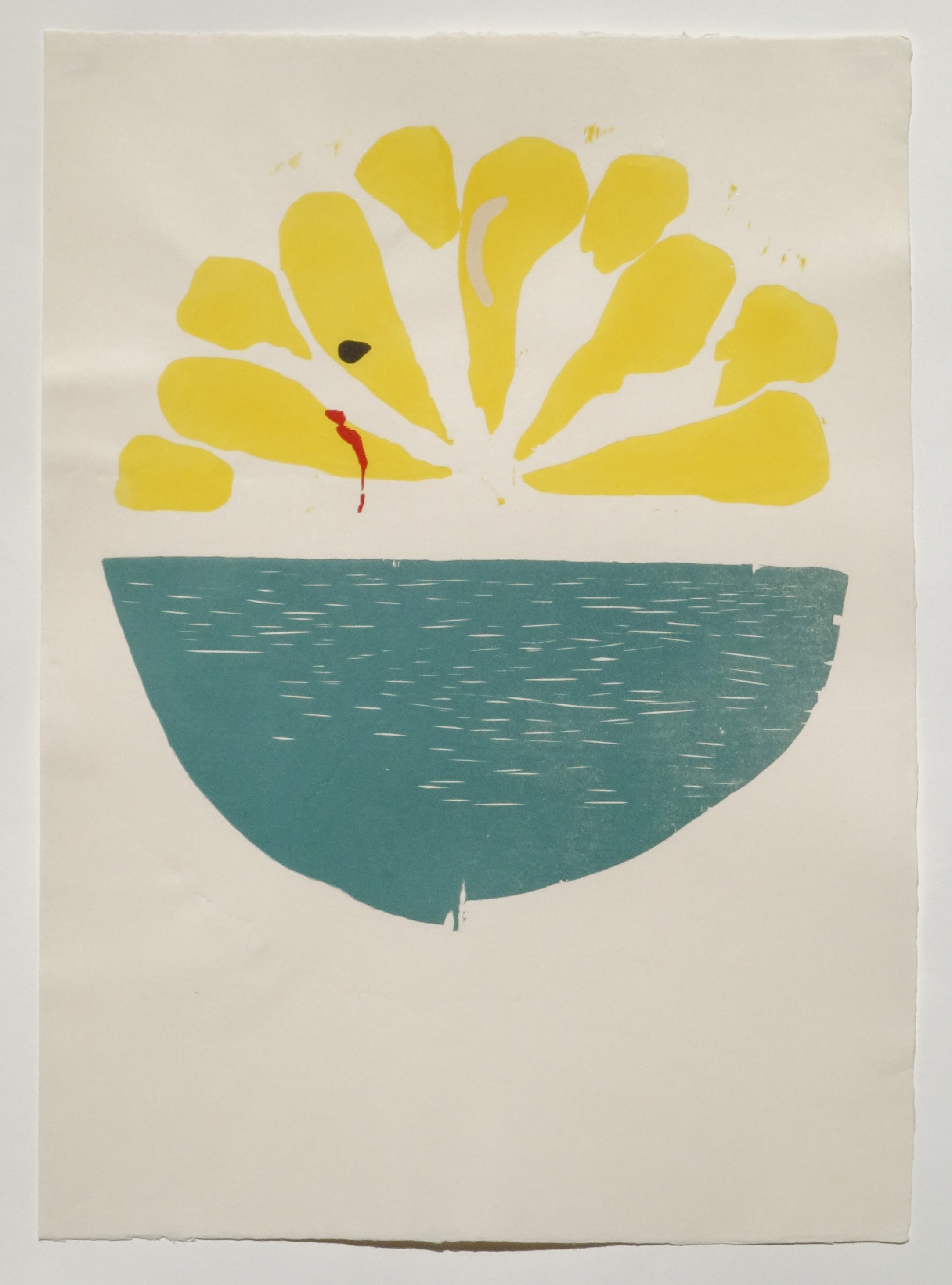 woodblock print by annabel roberts-mcmichael